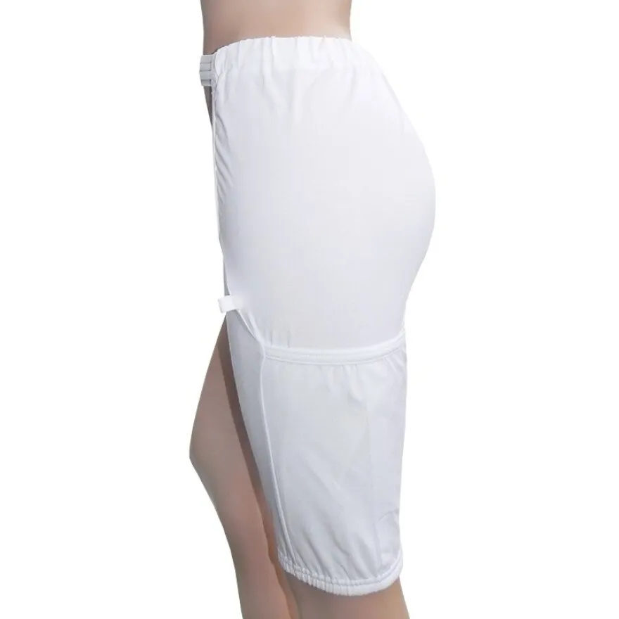 Einbeinhose, Beinbeutel Halterung