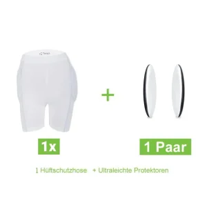 Hüftschutzhose mit 1 Paar ultraleichten Protektoren, Größen S-6XL